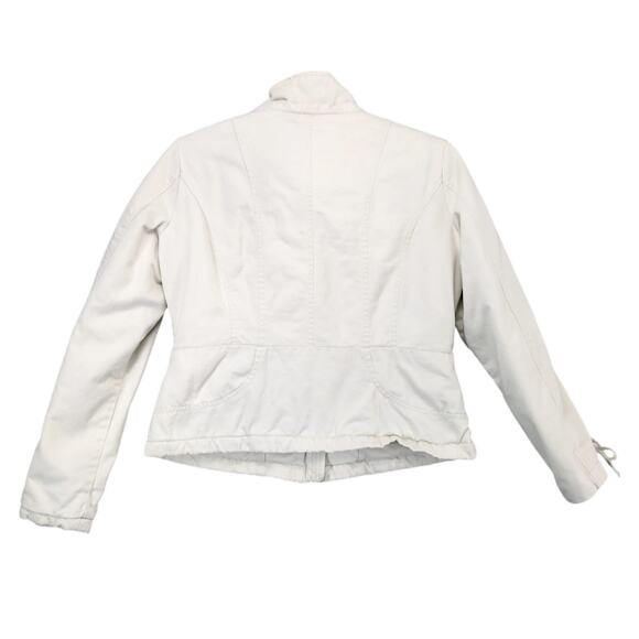 Big Chill Beige Full Zip Winter Coat Jacket Women's L Insulated Pockets Quilted - Picture 3 of 10